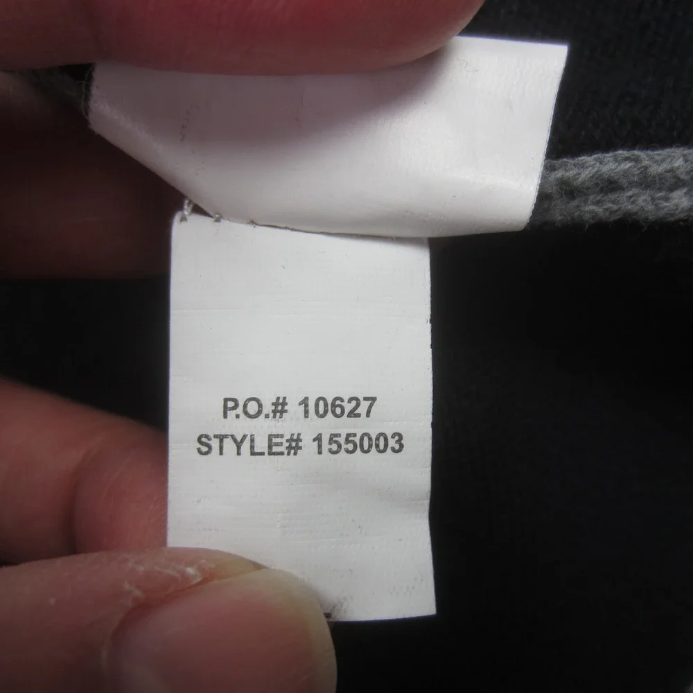 Carbon 2 Cobalt Sweater Mens Medium Black Cotton‎ Cashmere Blend Pullover